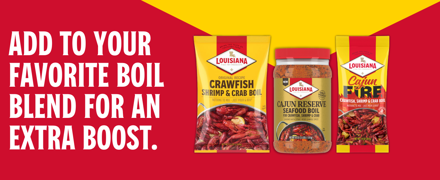 jo crab seasoning #1, boil ease maximum strength, tony chachere's butter, cajun, injectables