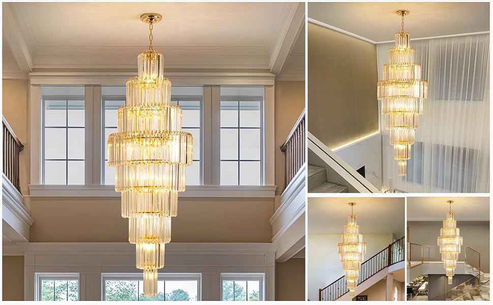 high ceiling chandelier