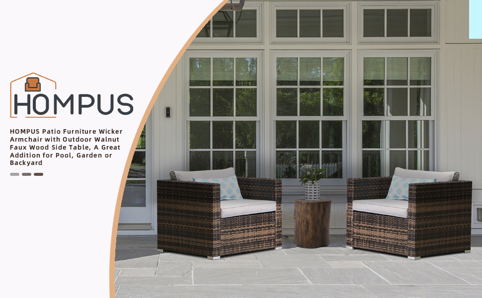 outdoor rattan wicker armchair
