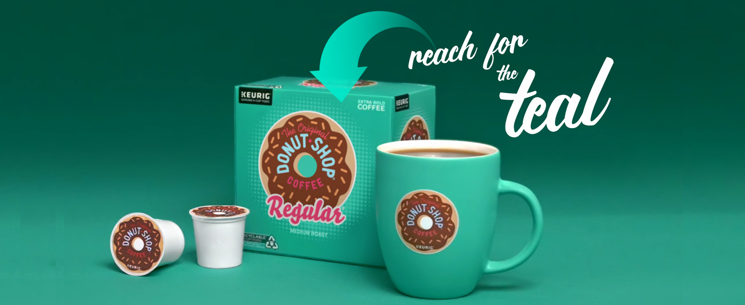 the original donut shop coffee, donut shop, k cup pods, kcups, pods, coffee pods,