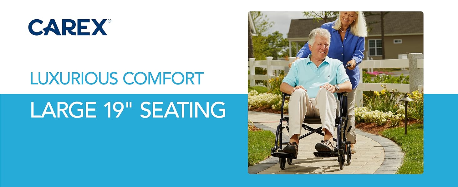 Transport Wheelchair 19 inch