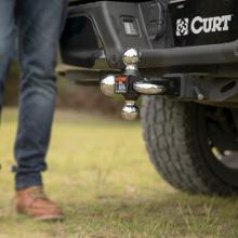 CURT Multi-Ball Hitch Trailer Ball Mount Tow Hook