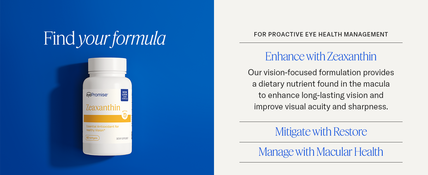 Enhance with Zeaxanthin: Provides a dietary nutrient found in the macula
