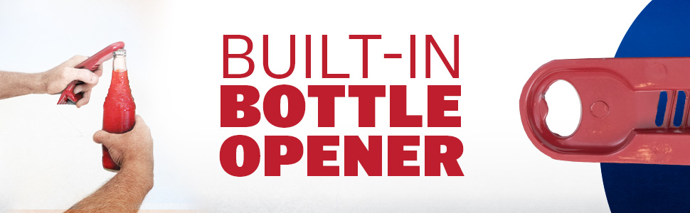 Built in Bottle Opener graphic