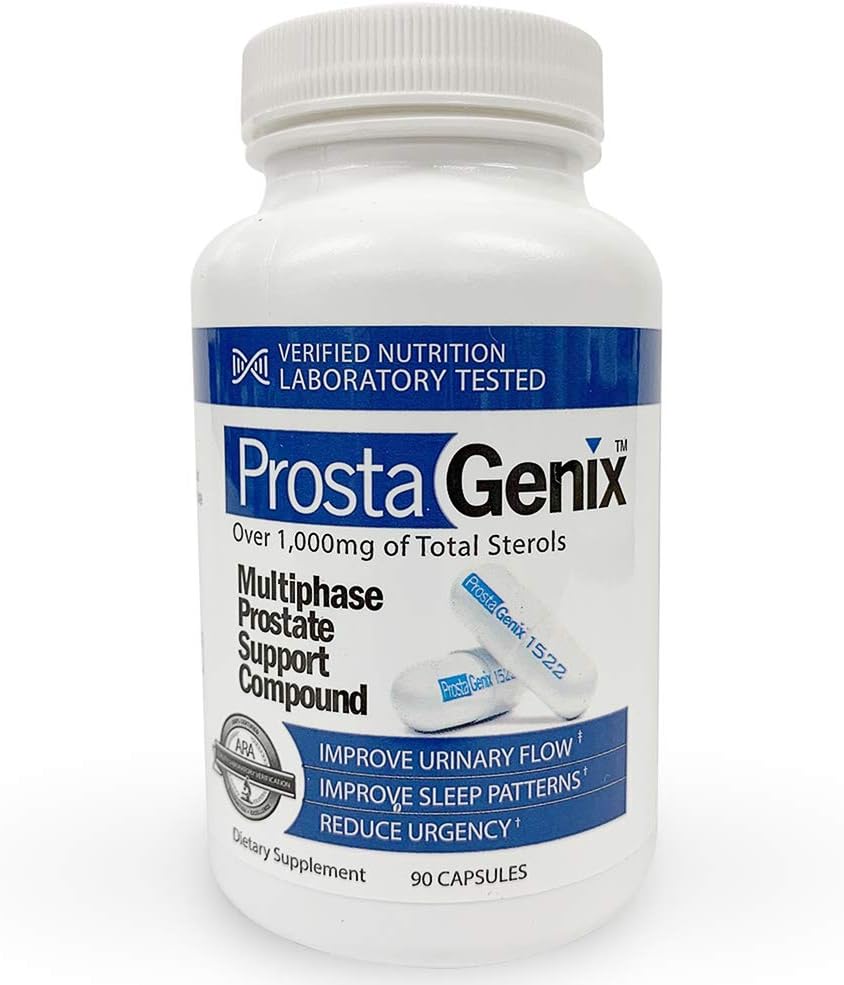 ProstaGenix Multiphase Prostate Supplement Capsule - 3 Bottles - Over 1 Million Sold - End Nighttime Bathroom Trips, Urgency, Frequent Urination.