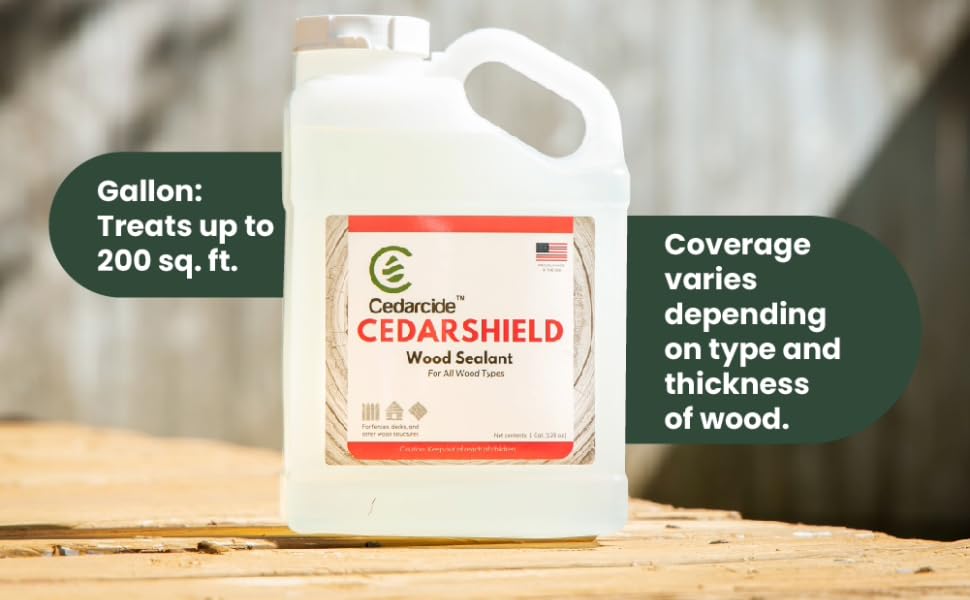 cedarshield gallon treats up to 200 square feet