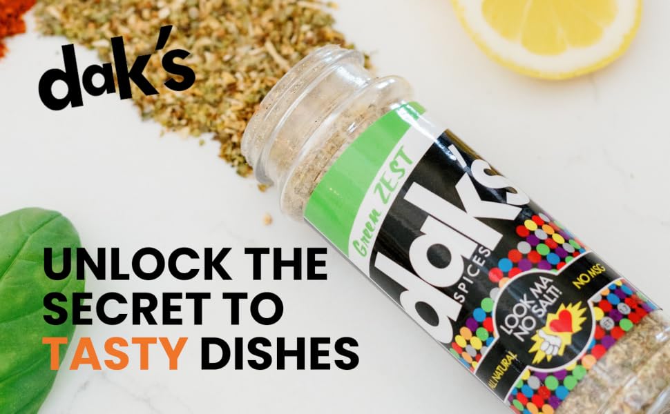 DAKs Spices Seasoning Blends are 100% Salt and Sugar Free, Spice Blend, Seasoning for meat