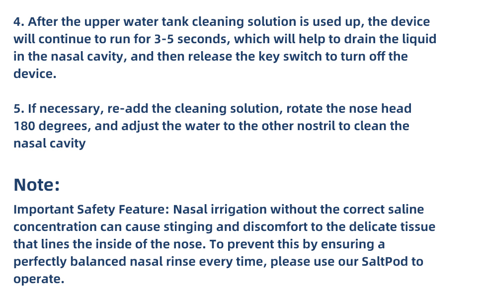 Reusable Battery Operated Nose Wash Cleaner
