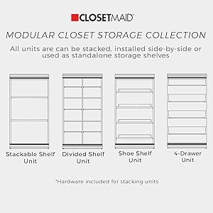 Modular Closet Stacking Units