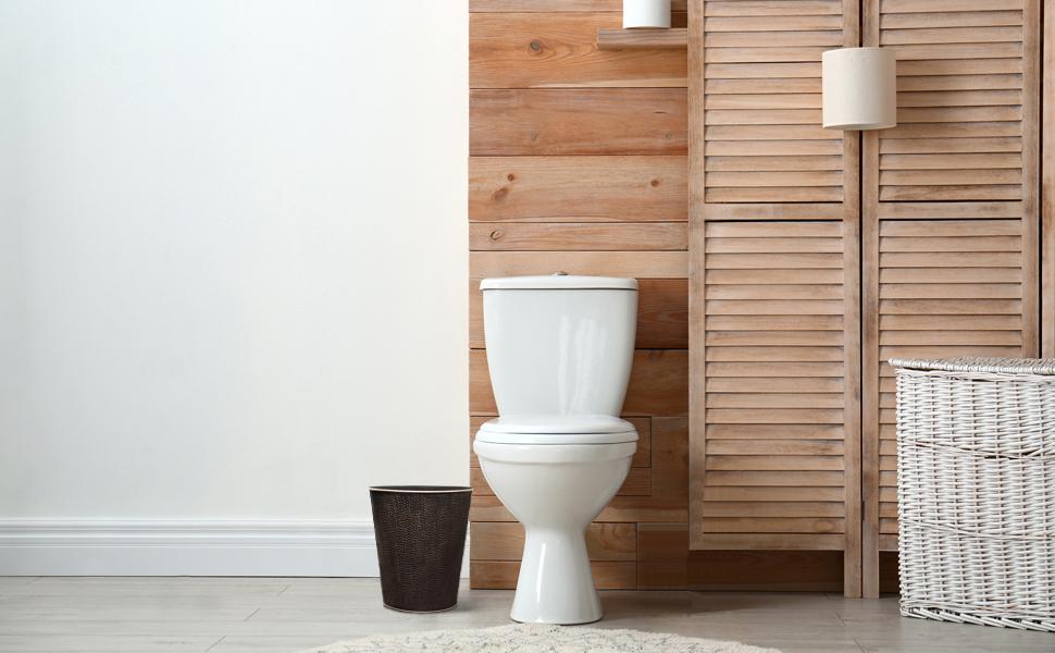 trash can bathroom wastebin kitchen trash can bronze