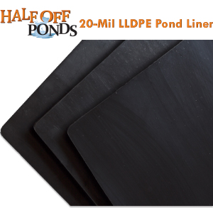 pond liner x mil epdm rubber kit fish LLDPE gallon koi preformed repair 45mil underlayment plastic