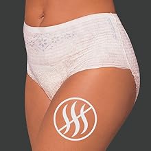 Depend women’s adult diapers provide up to zero odor