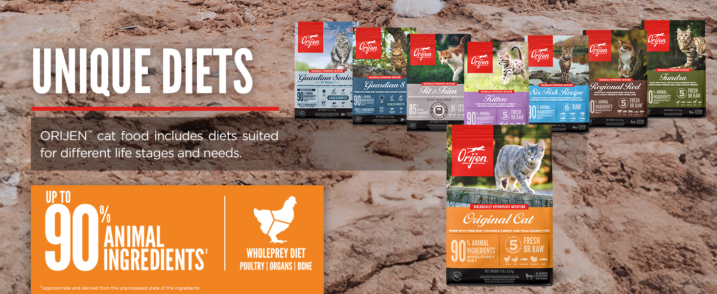 ORIJEN Cat Food, Nature Nourishes