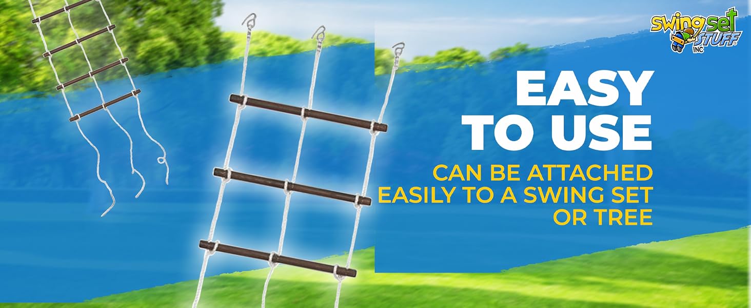 Swing Set Stuff Rope Ladder 24" Playground Outdoors Playscape Fort Park Swing Set Ladder Outside