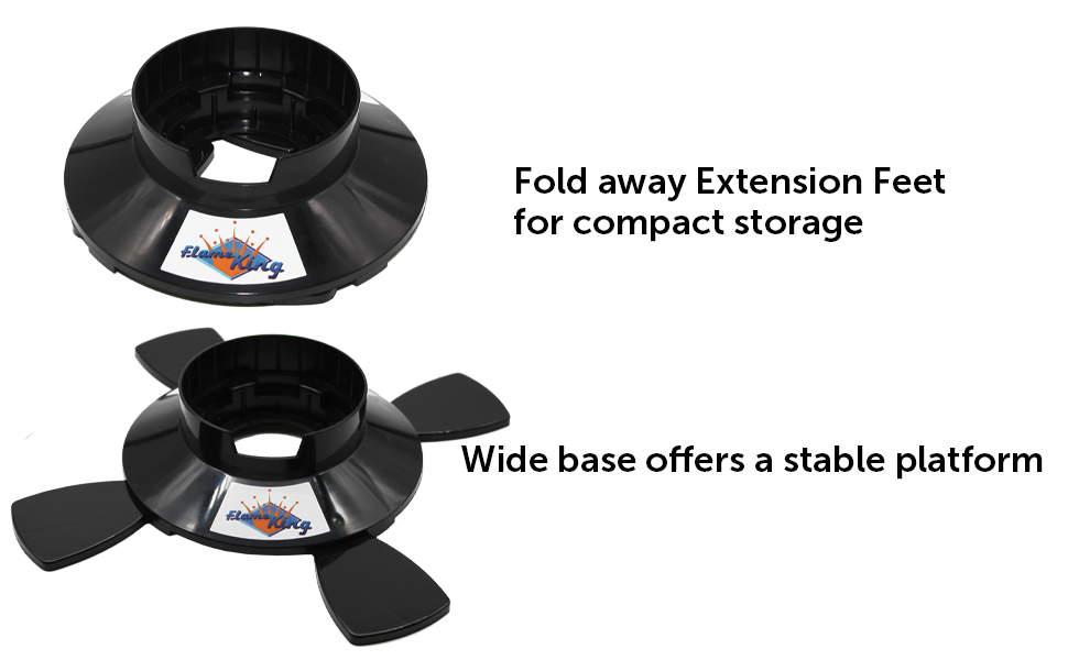 Flame King Base for 1lb Propane Cylinder, Black (YSN1LBB)