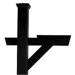 mailbox, post, support, crossbar, plastic