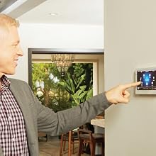 control options electric heaters Infratech smart home touch control outdoor heat