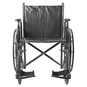 Front view of McKesson Steel Wheelchair