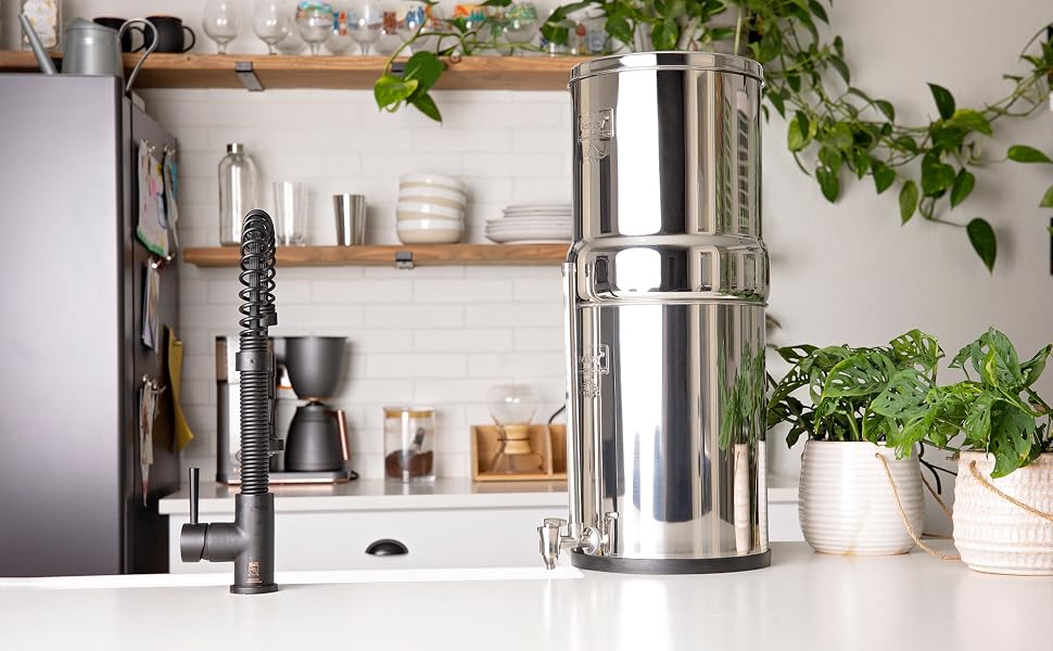 Berkey gravity-fed water filter system