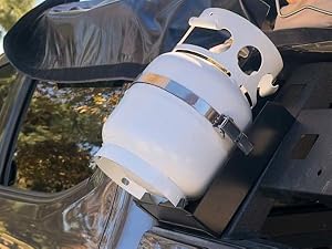 Flame King 5LB Empty Propane Tank LP Cylinder with OPD Valve for Camping and Portable Appliances
