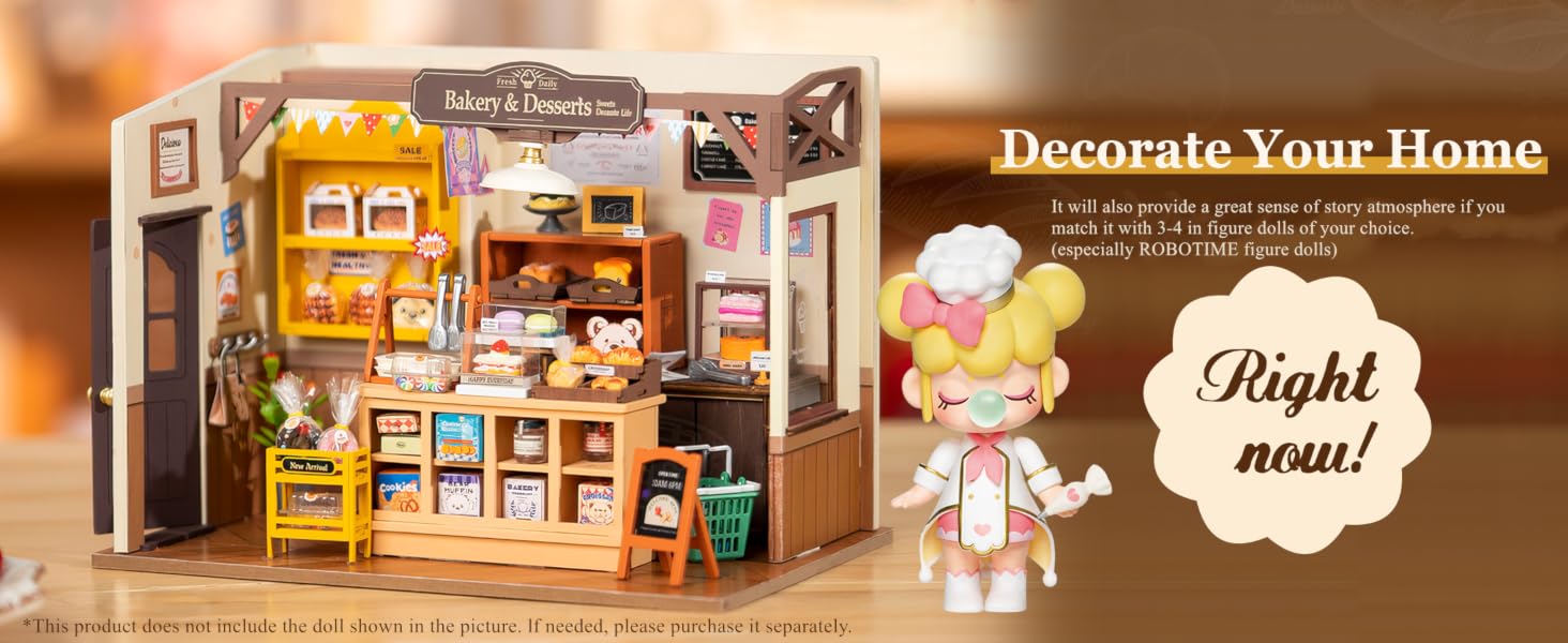 ROBOTIME DIY Miniature House Kit