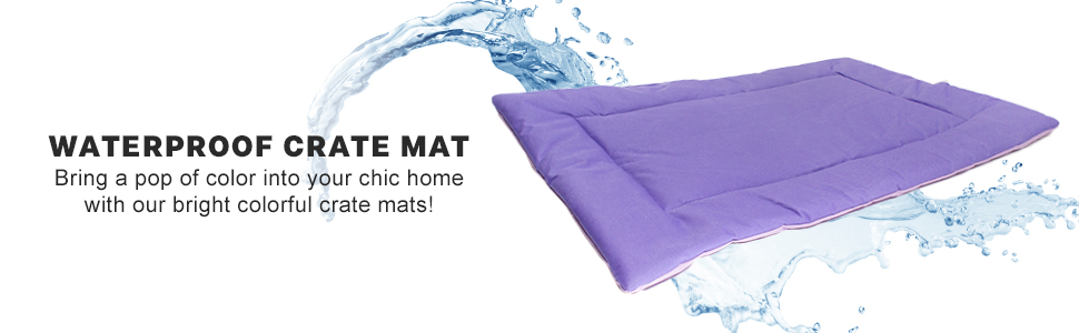 dog bed for crate waterproof dog mat pet pad cat soft indoor cozy nap comfort colorful perritos