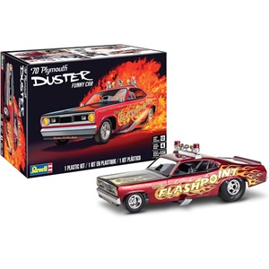 Revell 14528 &amp;#39;70 Plymouth Duster Funny Car 1:24 Scale 100-Piece Skill Level 4 Model Car Kit