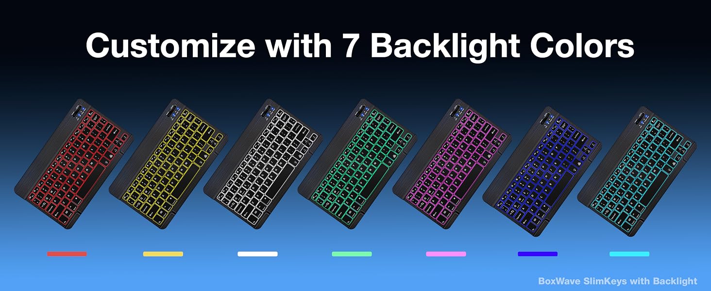 Customize with 7 Backlight Colors
