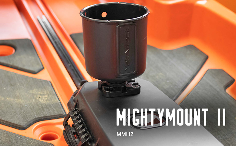 MightyMount mounted on Bonafide dry box with cup holder attached