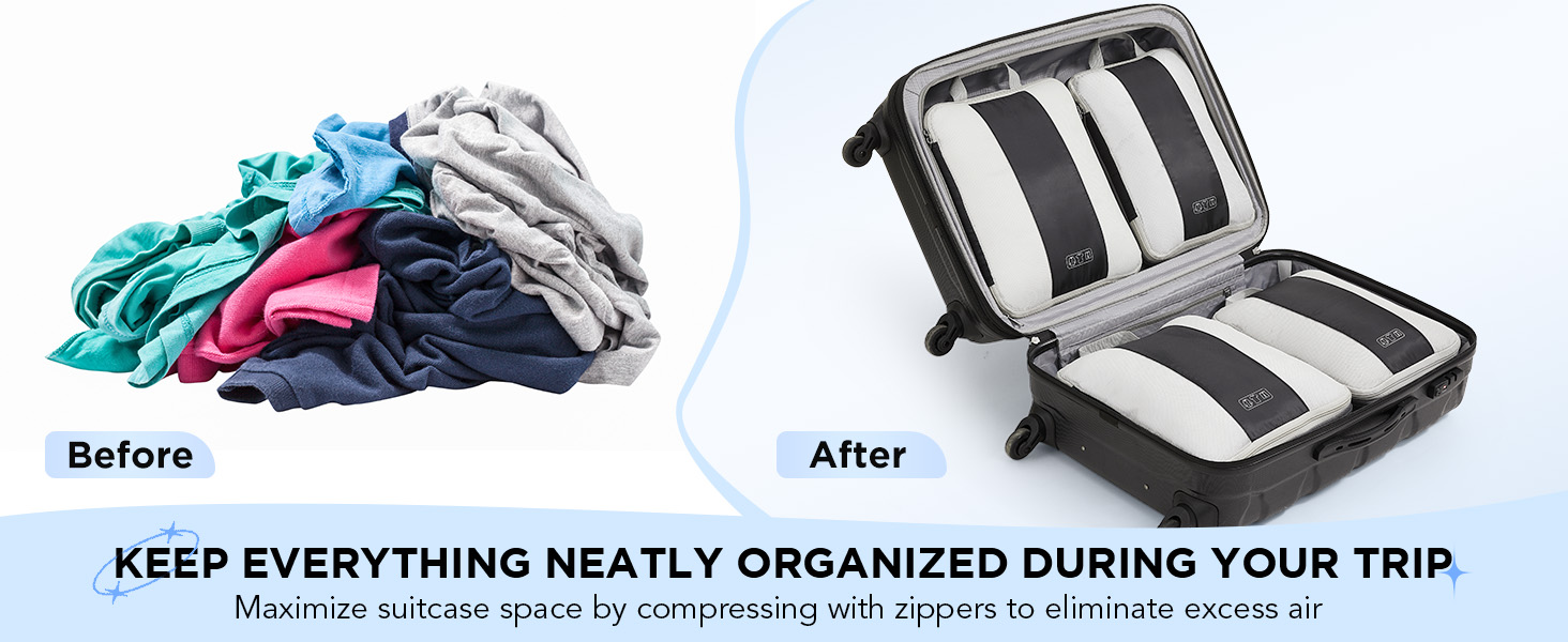 compression packing cubes travel essentials