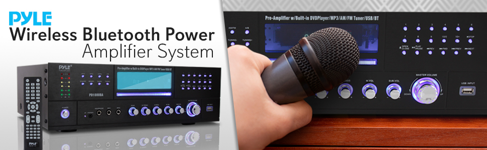 bluetuth microphone;pile amplifier;ub headphones wireless;stereo receiver;echo;4Channel Wireless;