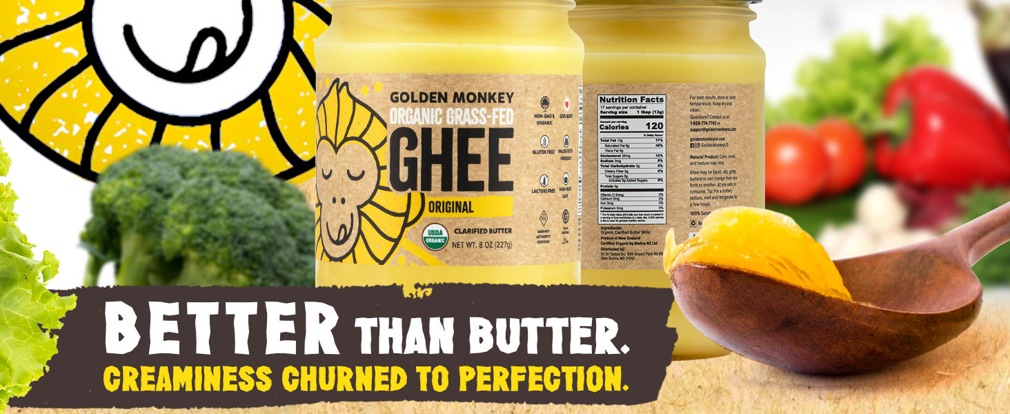 GOLDEN MONKEY Ghee Butter 8oz