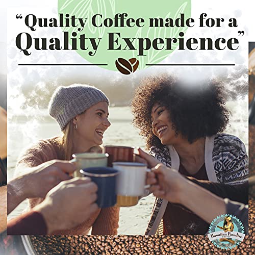 Hawaiian Paradise Coffee Chocolate Macadamia Nut Single Serve Cups 18 Count - Medium Roast - Compatible with Keurig K-Cup Brewers