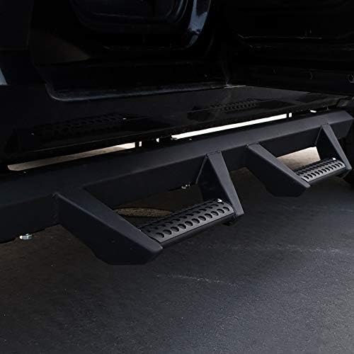 Hoop Drop Step Side Nerf Bars Boards Matte Black 2009-2019 For Ram Crew Cab