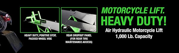 air hydraulic Motorcycle Lift