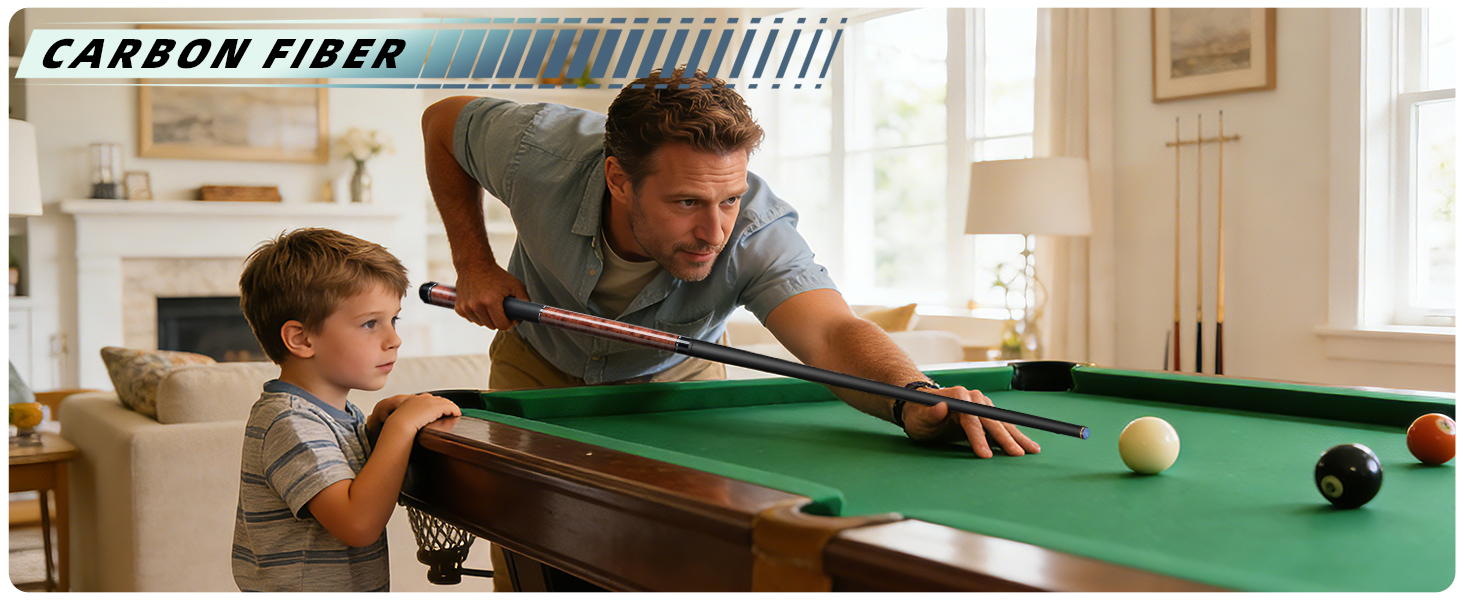 professional carbon fiber pool cue