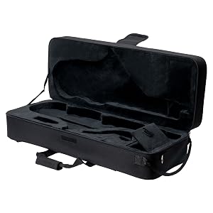 protec tenor sax case open and empty
