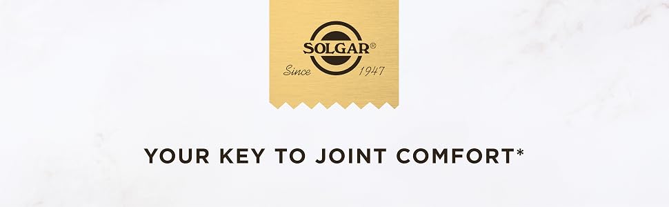 Solgar, your key to joint comfort