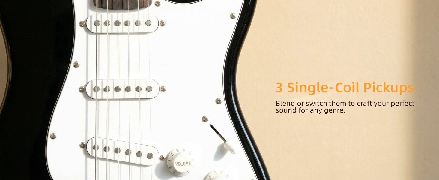3 Single-Coil Pickups