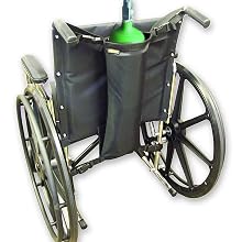 Single Oxygen Tank Carrier for Wheelchairs