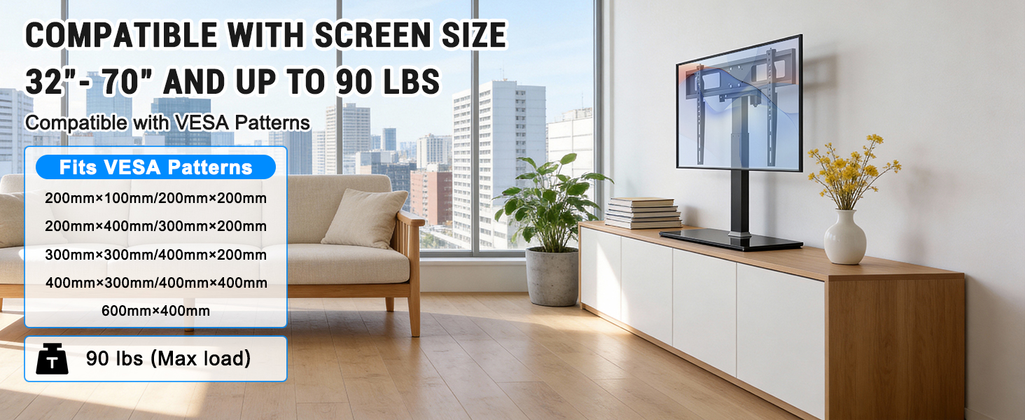 motorized tabletop tv stand support vesa patters max 600x400mm, 55&amp;#34; 65&amp;#34; LCD/LED/Plasma/Curved TVs