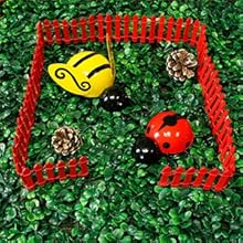 red wood fence mini