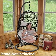 indoor outdoor hanging nest egg lounge chair