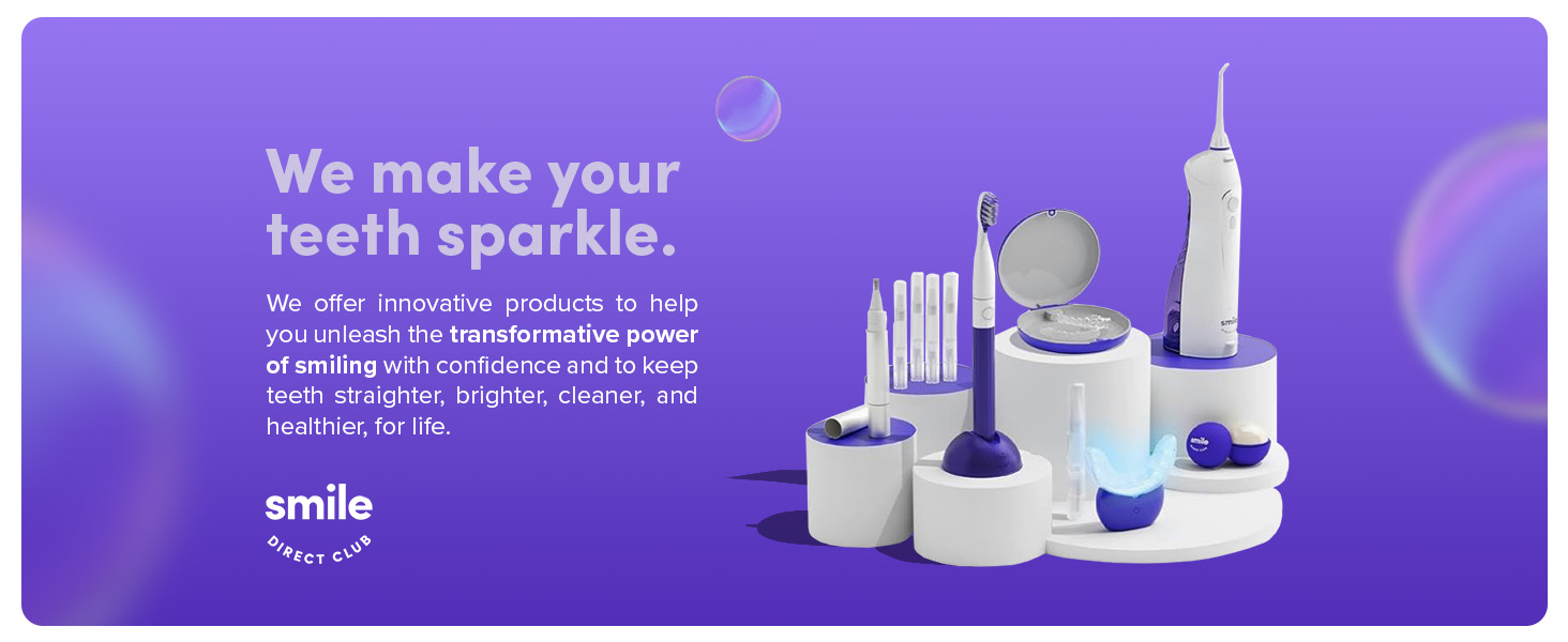 Company values for SmileDirectClub teeth whitening kit with 4 gel pens and vanilla lip balm