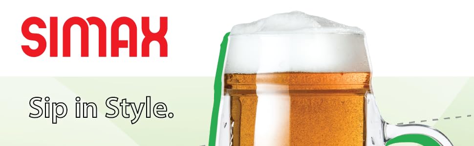 Double Walled mug filled with beer on green background