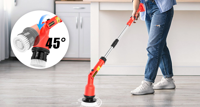 battery powered shower scrubber