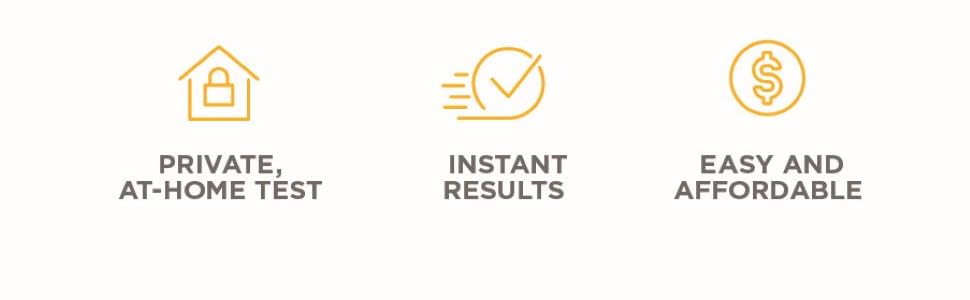private, at home, instant, easy