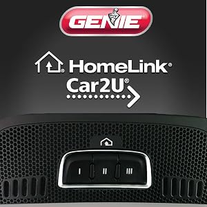 Genie works with HomeLink and Car2U systems without repeaters
