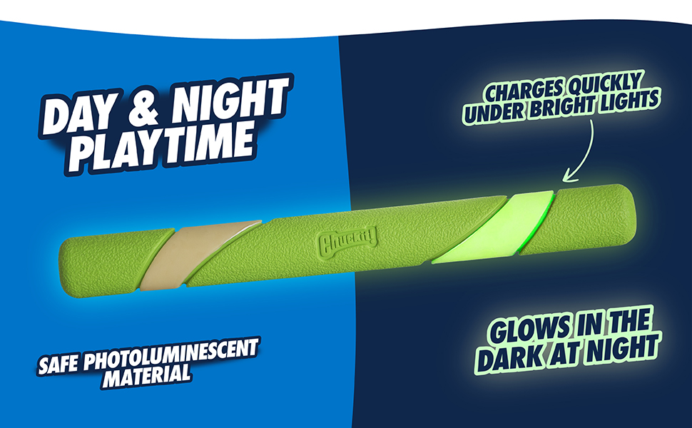 Day &amp;amp;amp; Night PLaytime Charges quickly safe photoluminescent material glows in the dark