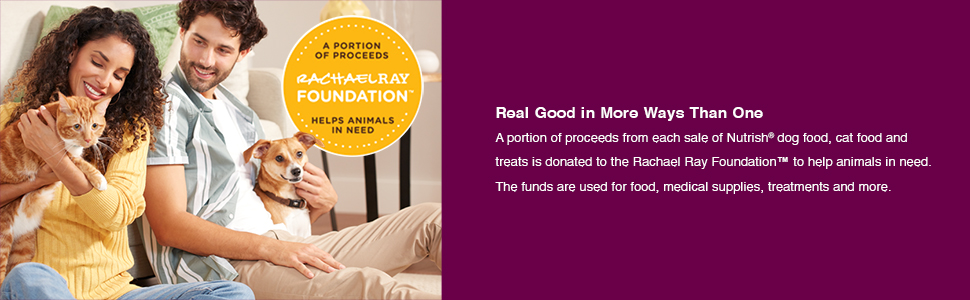 Portion of proceeds is donated to the Rachael Ray Foundation